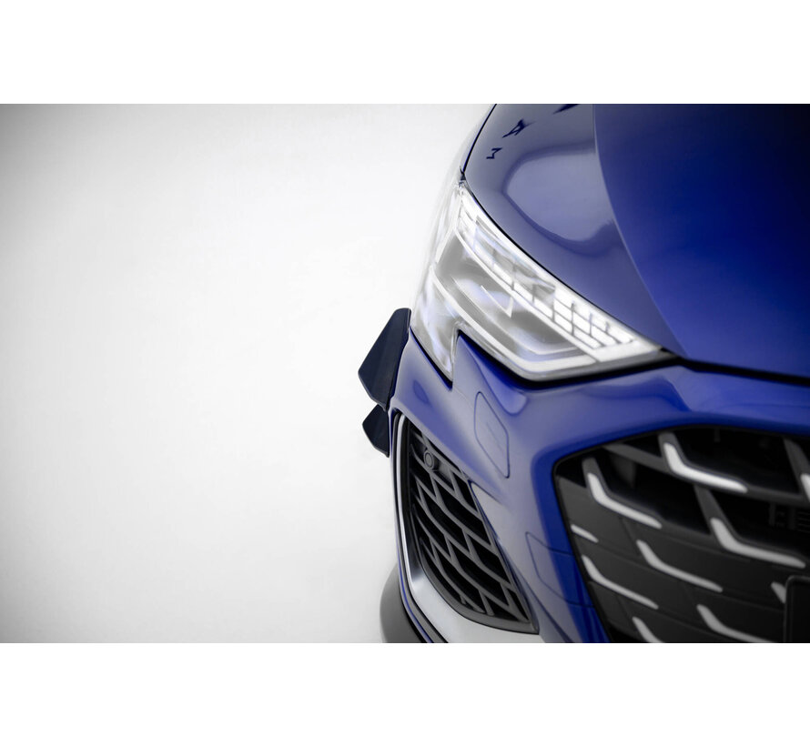 Maxton Design Front Bumper Wings (Canards) Audi A3 S-Line Sedan / S3 Sedan 8Y Facelift
