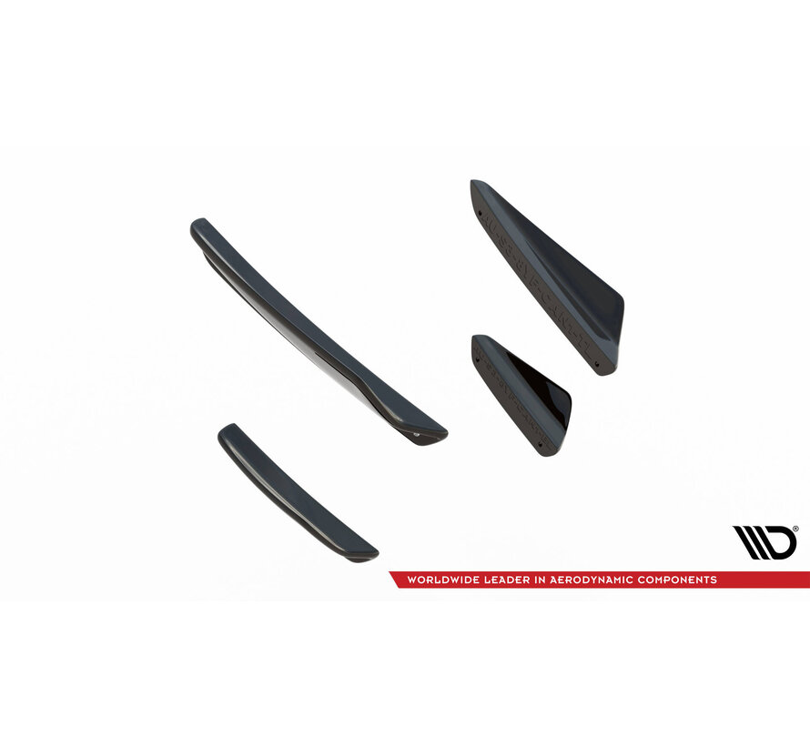 Maxton Design Front Bumper Wings (Canards) Audi A3 S-Line Sedan / S3 Sedan 8Y Facelift