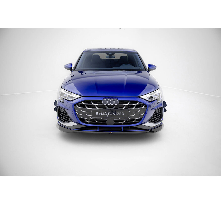Maxton Design Front Splitter V.2 Audi A3 S-Line Sedan / S3 Sedan 8Y Facelift