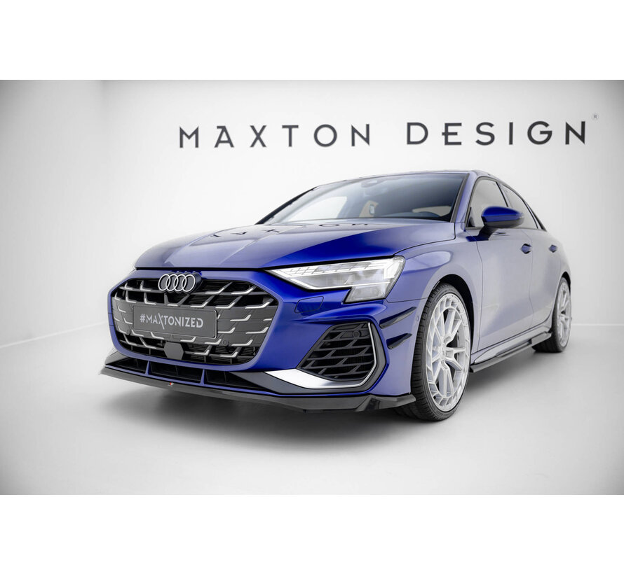Maxton Design Front Splitter V.2 Audi A3 S-Line Sedan / S3 Sedan 8Y Facelift