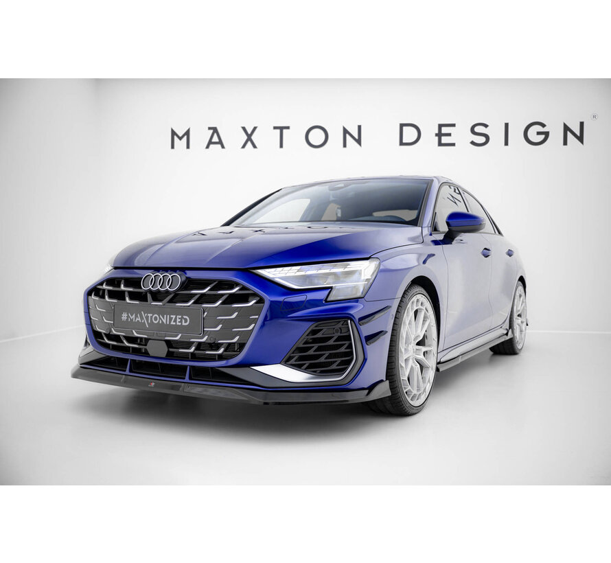 Maxton Design Front Splitter V.3 Audi A3 S-Line Sedan / S3 Sedan 8Y Facelift