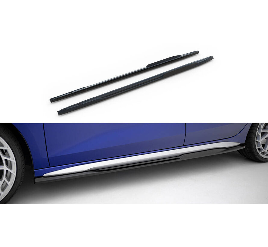 Maxton Design Side Skirts Diffusers V.2 Audi A3 S-Line Sedan / S3 Sedan 8Y Facelift