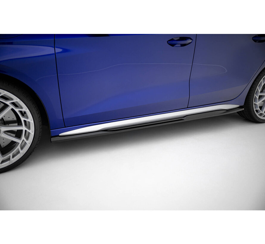 Maxton Design Side Skirts Diffusers V.2 Audi A3 S-Line Sedan / S3 Sedan 8Y Facelift