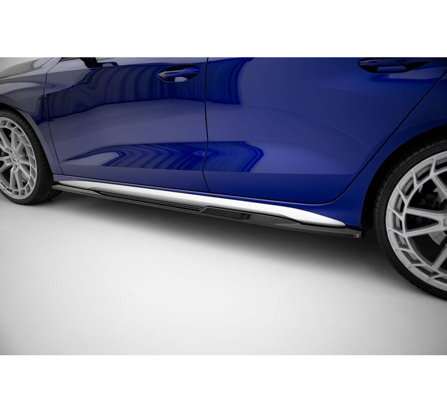 Maxton Design Side Skirts Diffusers V.2 Audi A3 S-Line Sedan / S3 Sedan 8Y Facelift