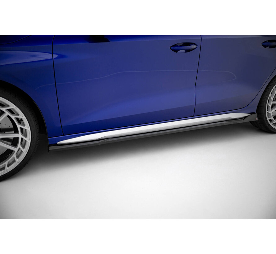 Maxton Design Side Skirts Diffusers V.3 Audi A3 S-Line Sedan / S3 Sedan 8Y Facelift