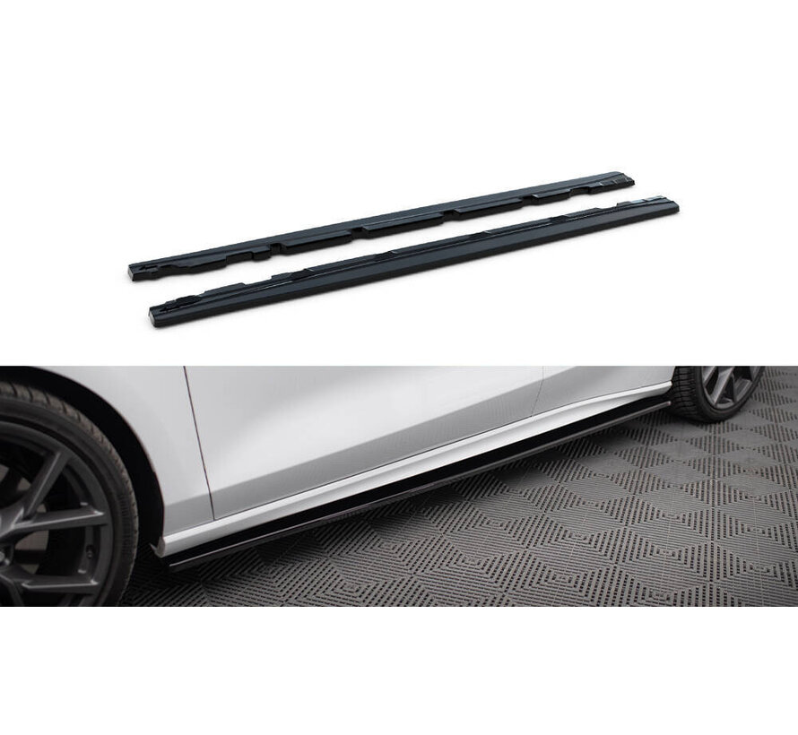 Maxton Design Side Skirts Diffusers V.1 Ford Focus ST / ST-Line Mk4 Facelift