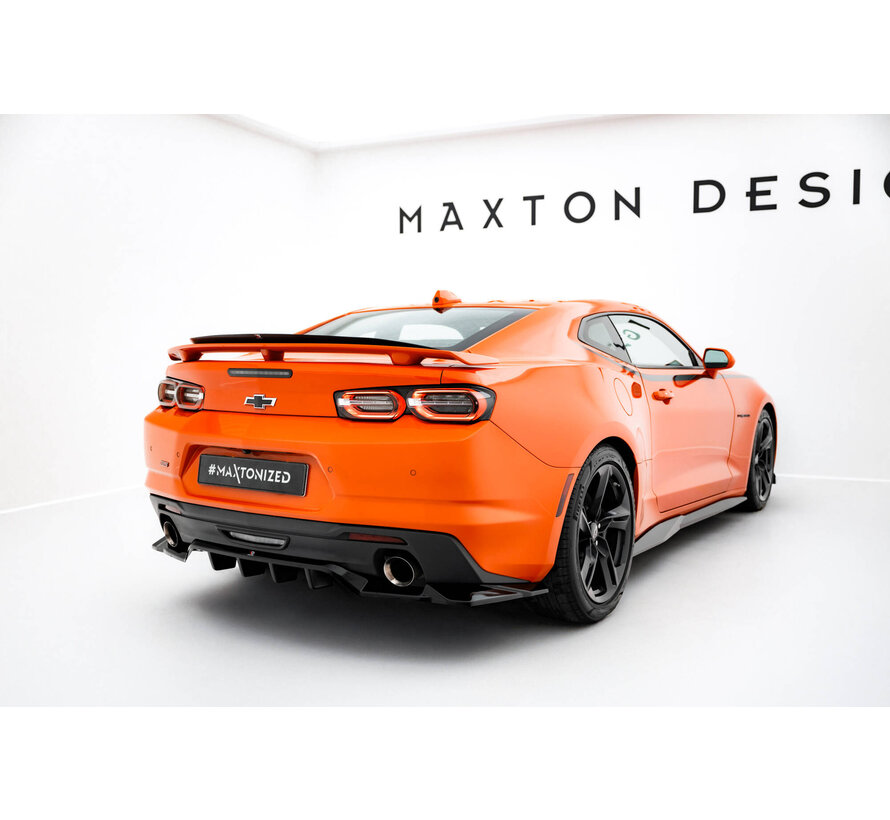 Maxton Design Rear Splitter (with vertical bars) Chevrolet Camaro SS Mk6 Facelift