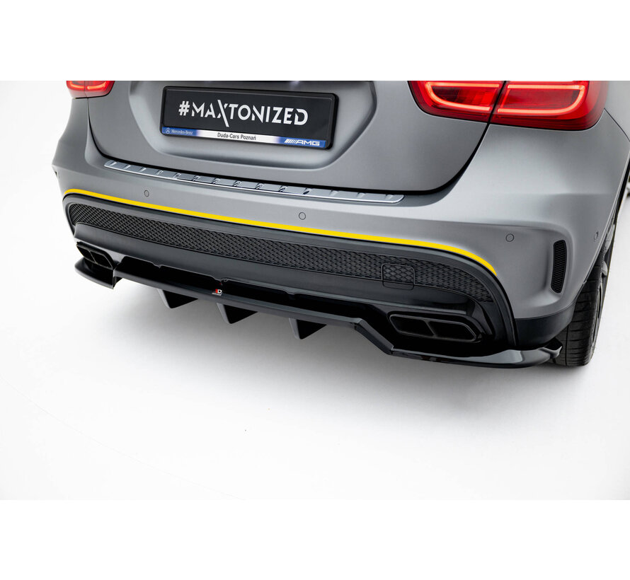 Maxton Design Rear Splitter (with vertical bars) V.2 Mercedes-Benz GLA 45 AMG X156
