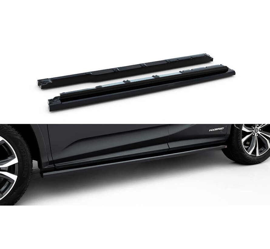 Maxton Design Side Skirts Diffusers Lexus RX Mk4 Facelift (version without OEM step rails)