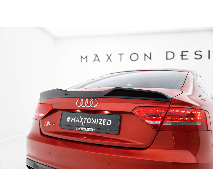 Maxton Design Spoiler Cap 3D Audi A5 Sportback S-Line 8T Facelift