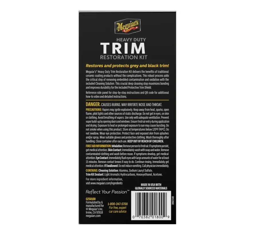 Meguiar's Heavy Duty Trim Restoration Kit