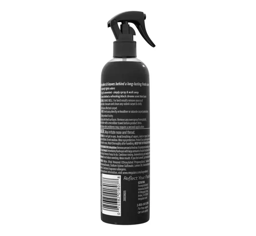 Meguiar's Air Re-Fresher Odor Fighting Spray - Black Chrome 273ml