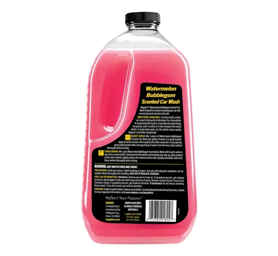 Meguiar's Watermelon Bubblegum Scented Car Wash 1.89ltr