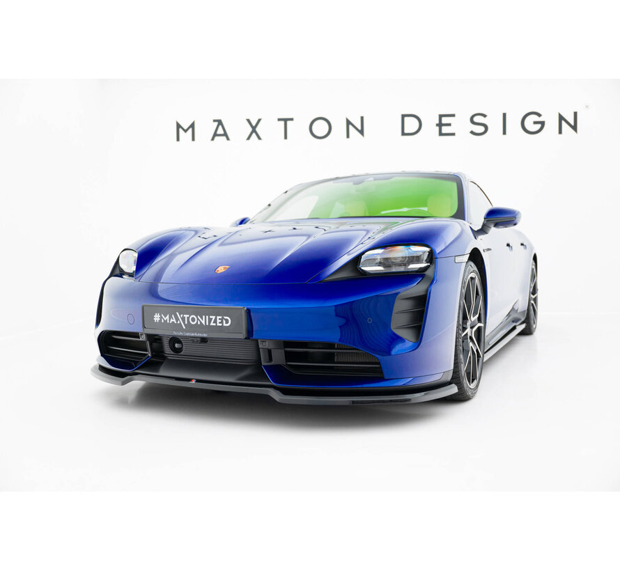 Maxton Design Front Splitter Porsche Taycan Turbo S Mk1