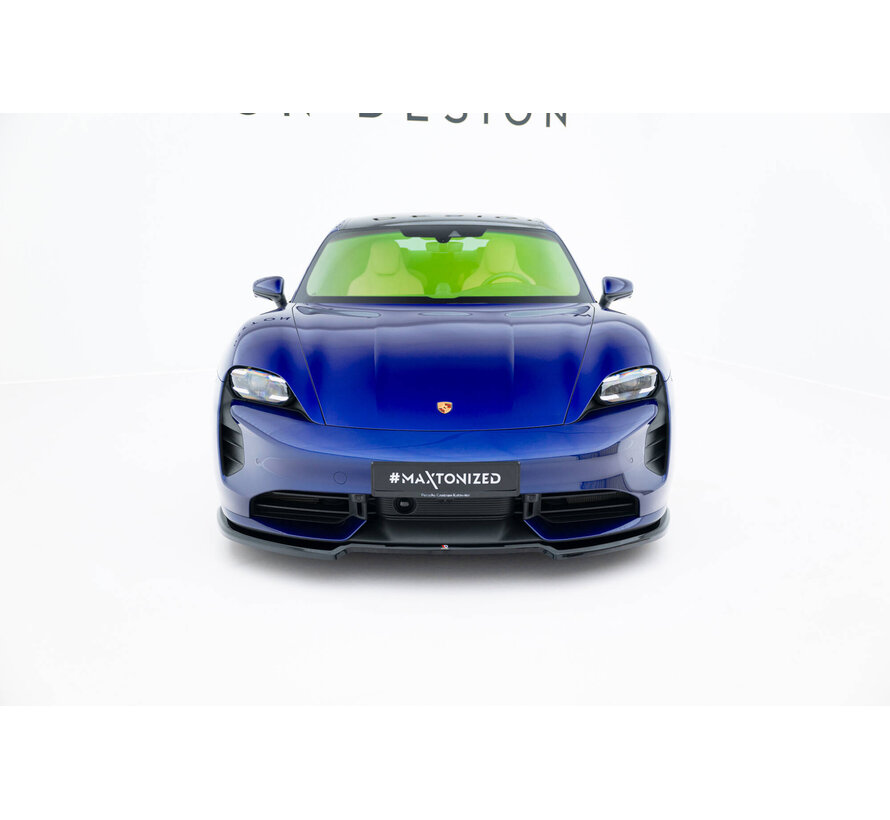 Maxton Design Front Splitter Porsche Taycan Turbo S Mk1