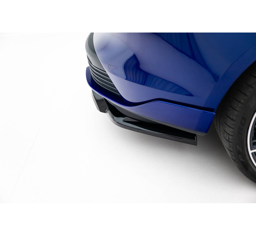 Maxton Design Rear Splitter (with vertical bars) Porsche Taycan Turbo S Mk1