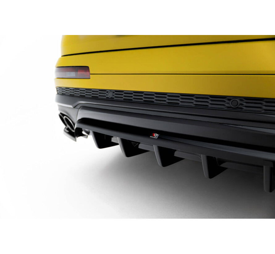 Maxton Design Rear Splitter (with vertical bars) Audi SQ7 Mk2 (4M) Facelift