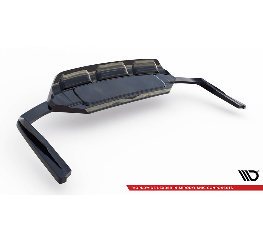 Maxton Design Rear Splitter (with vertical bars) Audi SQ7 Mk2 (4M) Facelift