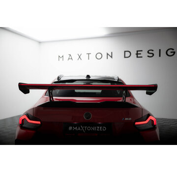 Maxton Design Maxton Design Carbon Spoiler With Internal Brackets Uprights + LED BMW M2 G87