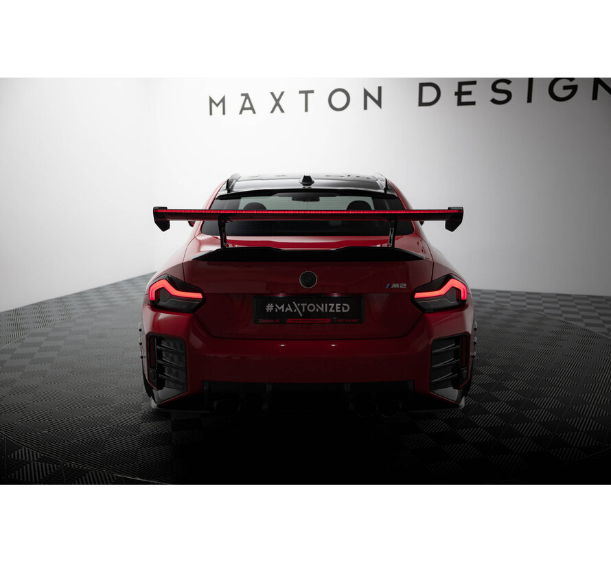 Maxton Design Carbon Spoiler With Internal Brackets Uprights + LED BMW M2 G87