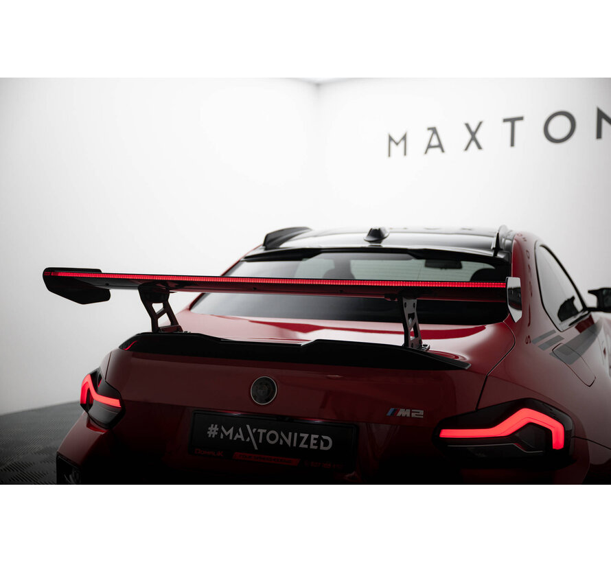 Maxton Design Carbon Spoiler With Internal Brackets Uprights + LED BMW M2 G87