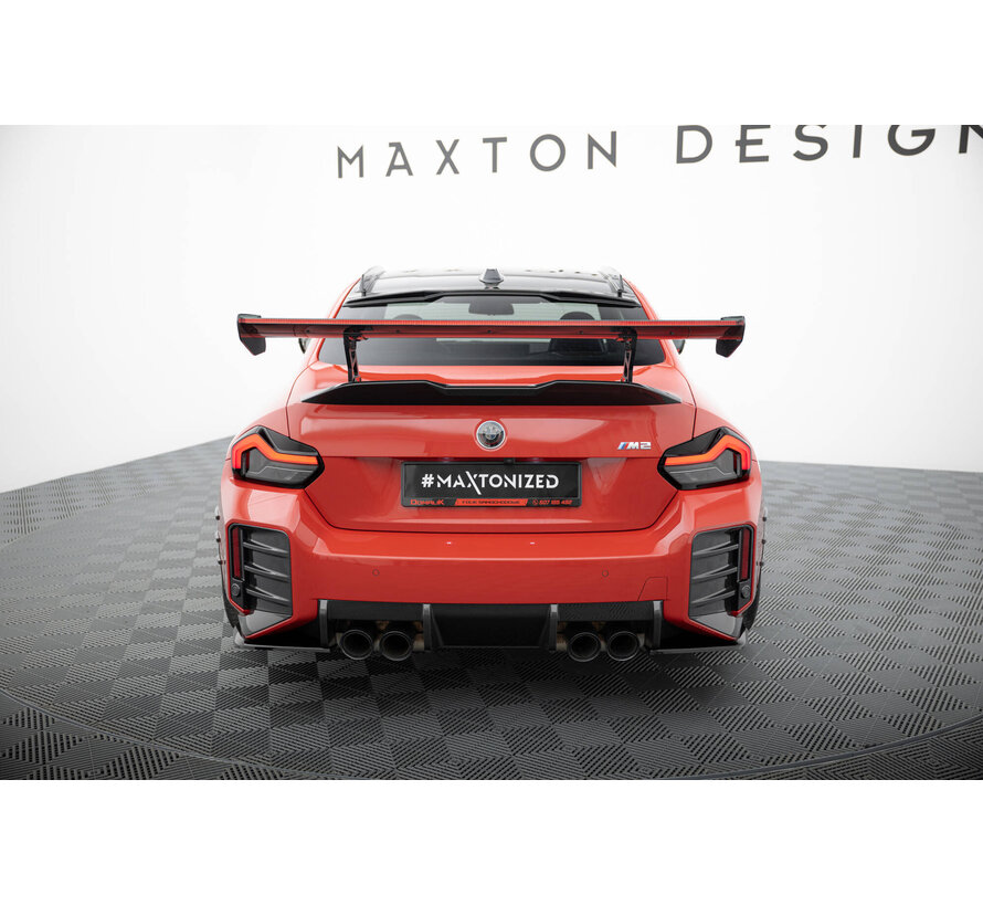Maxton Design Carbon Spoiler With Internal Brackets Uprights + LED BMW M2 G87