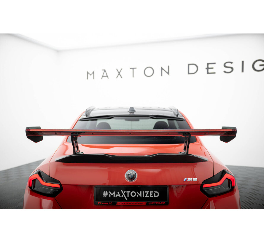 Maxton Design Carbon Spoiler With Internal Brackets Uprights + LED BMW M2 G87