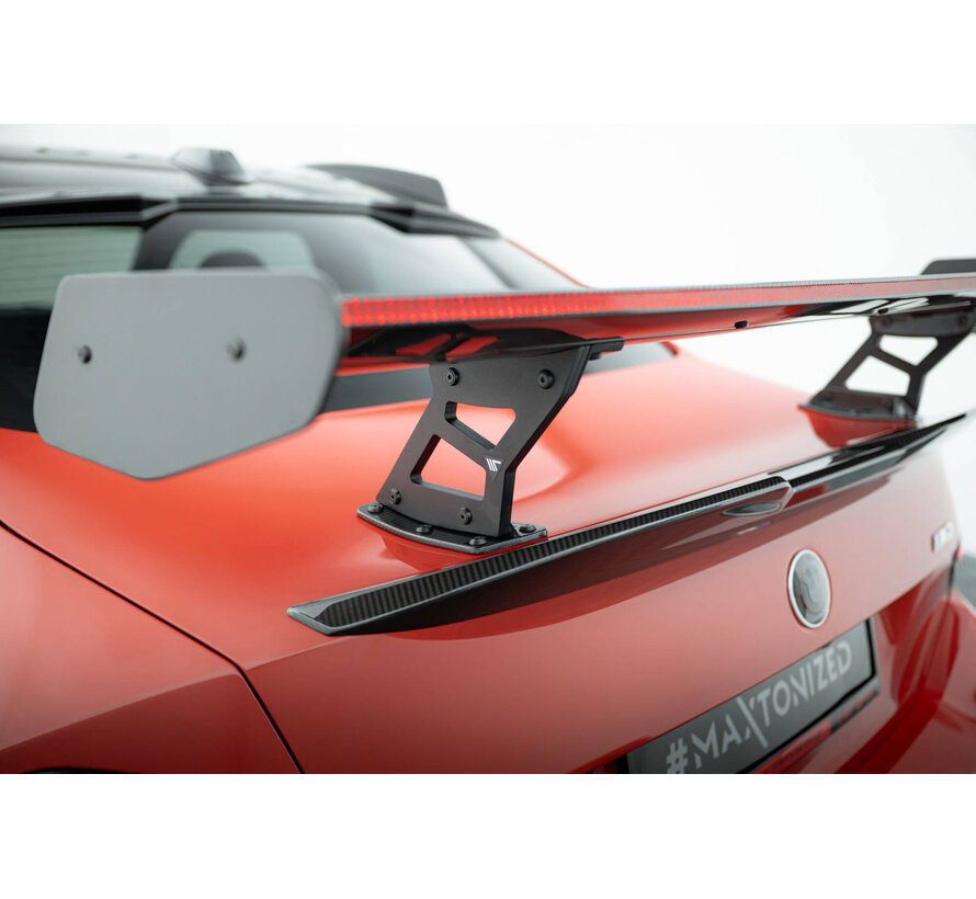 Maxton Design Carbon Spoiler With Internal Brackets Uprights + LED BMW M2 G87