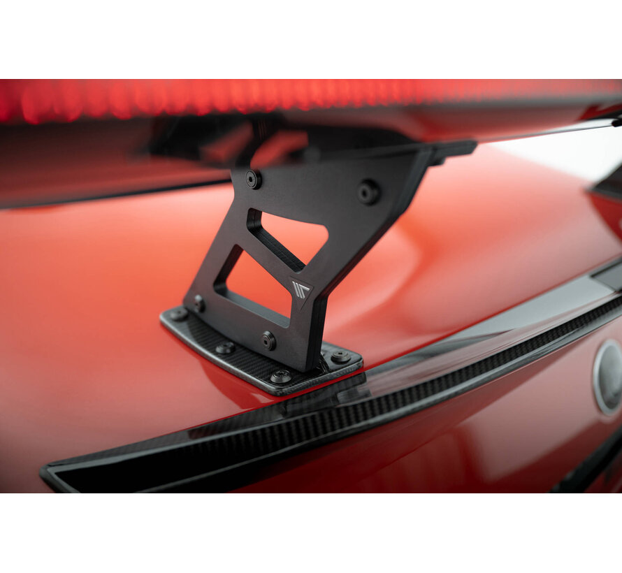 Maxton Design Carbon Spoiler With Internal Brackets Uprights + LED BMW M2 G87