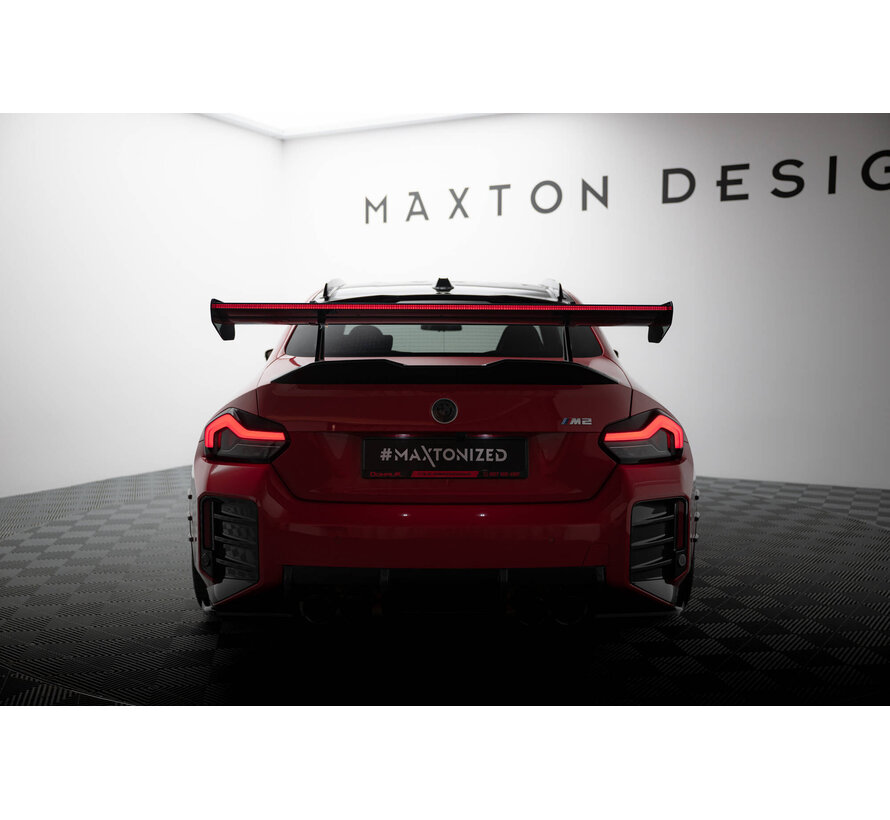 Maxton Design Carbon Spoiler With Upper Swan Mounting + LED BMW M2 G87