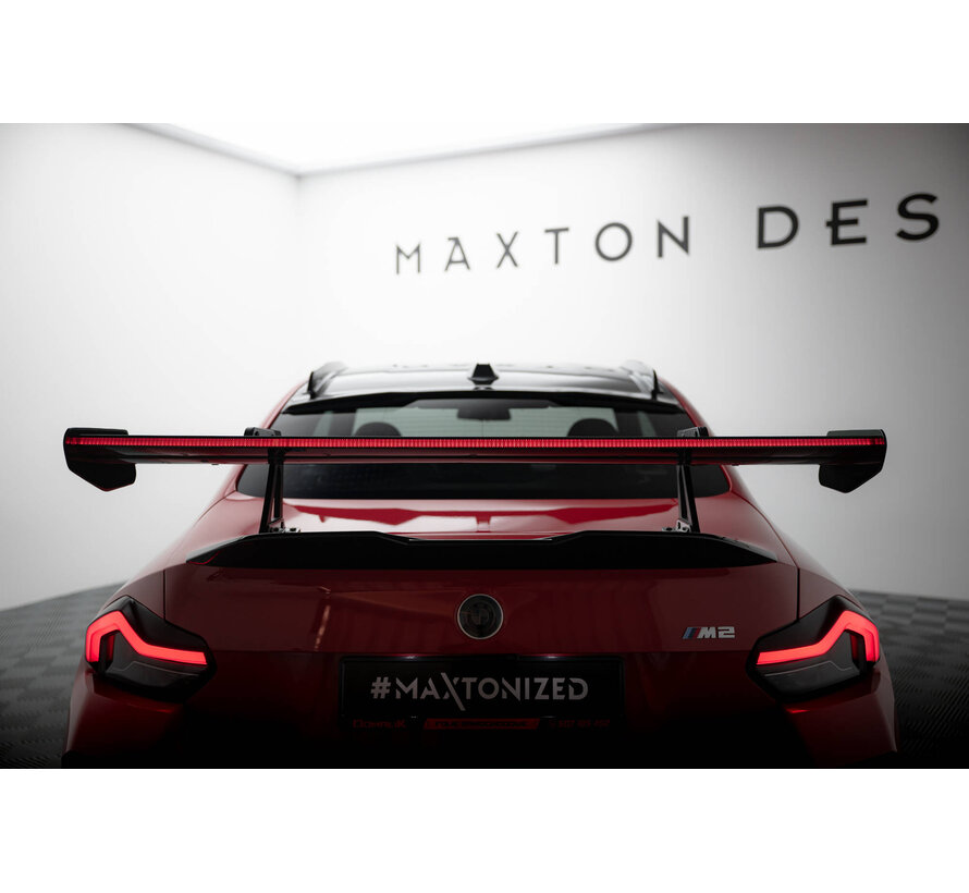 Maxton Design Carbon Spoiler With Upper Swan Mounting + LED BMW M2 G87