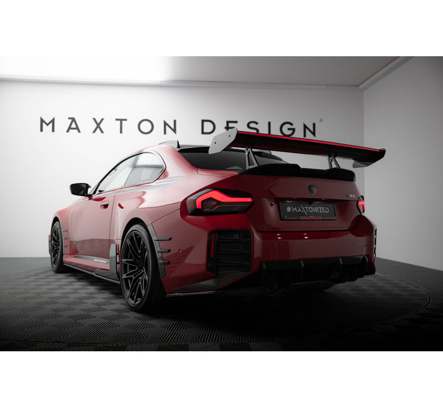 Maxton Design Carbon Spoiler With Upper Swan Mounting + LED BMW M2 G87