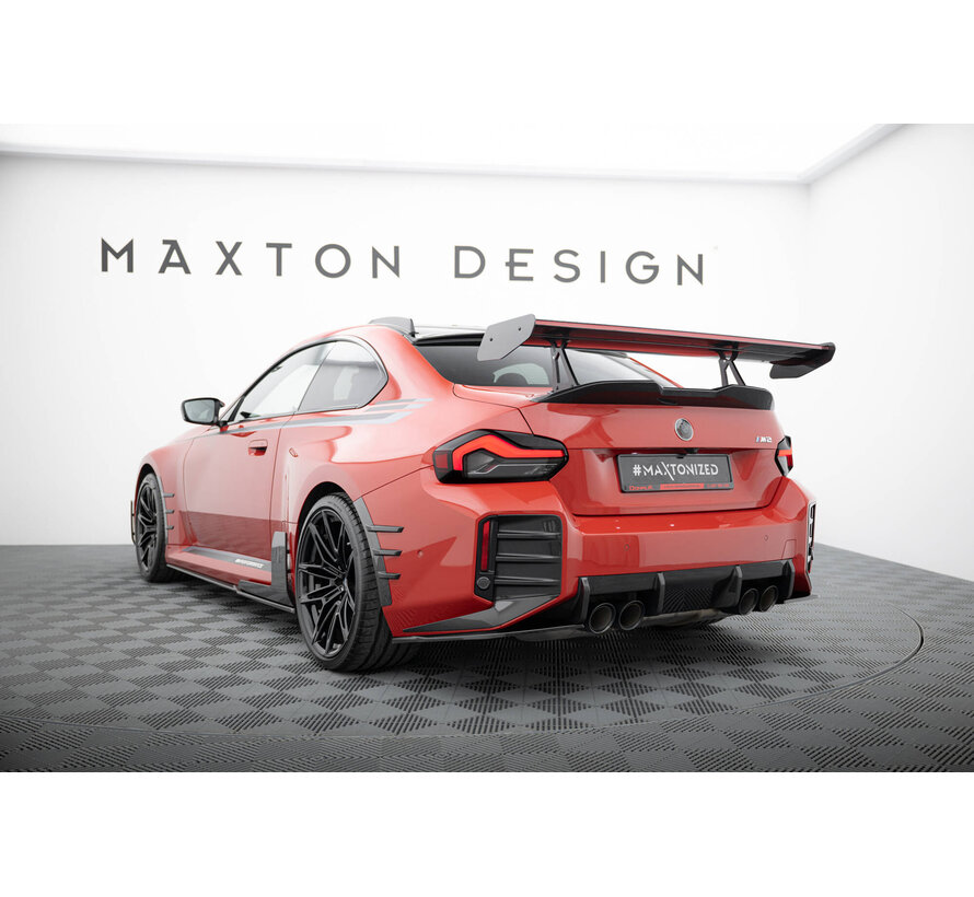 Maxton Design Carbon Spoiler With Upper Swan Mounting + LED BMW M2 G87