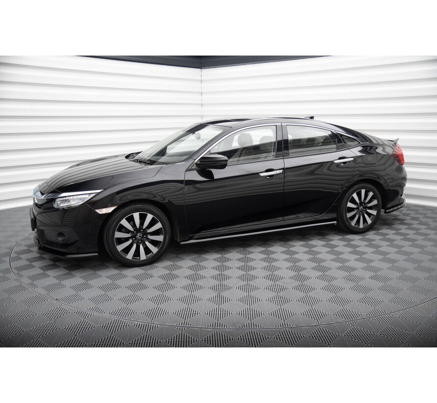 Maxton Design Set of Splitters Honda Civic Sedan Mk10