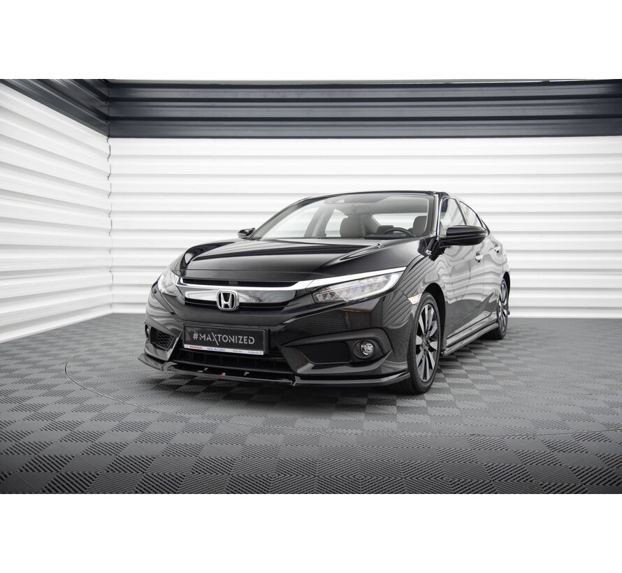 Maxton Design Set of Splitters Honda Civic Sedan Mk10