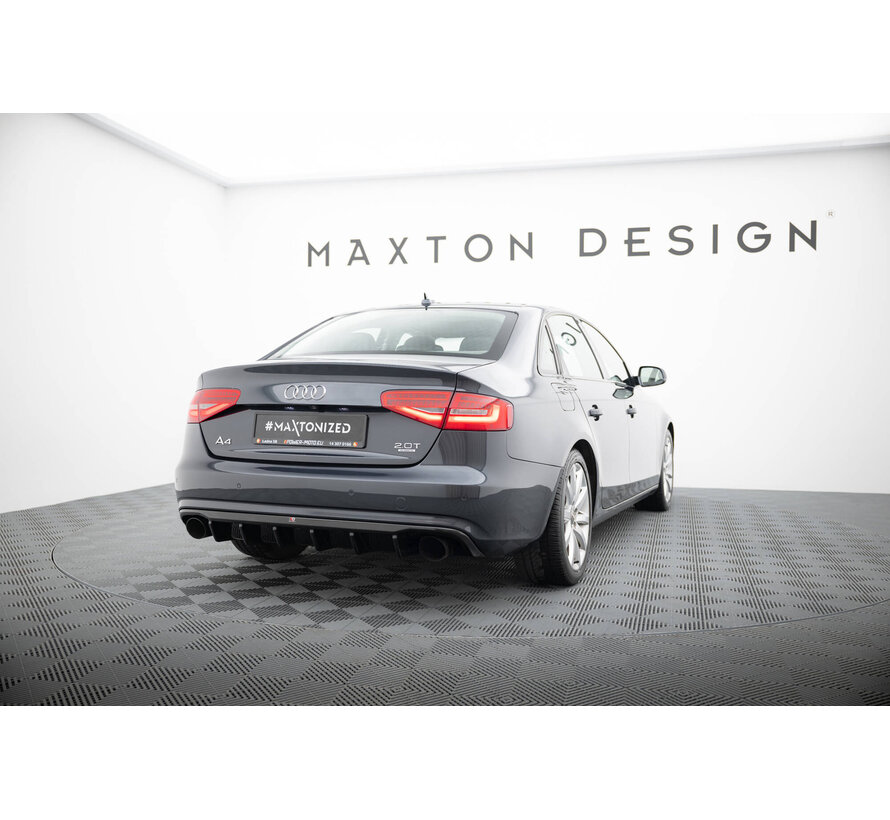 Maxton Design Rear Valance Audi A4 B8 Facelift (Version with single exhausts on both sides)