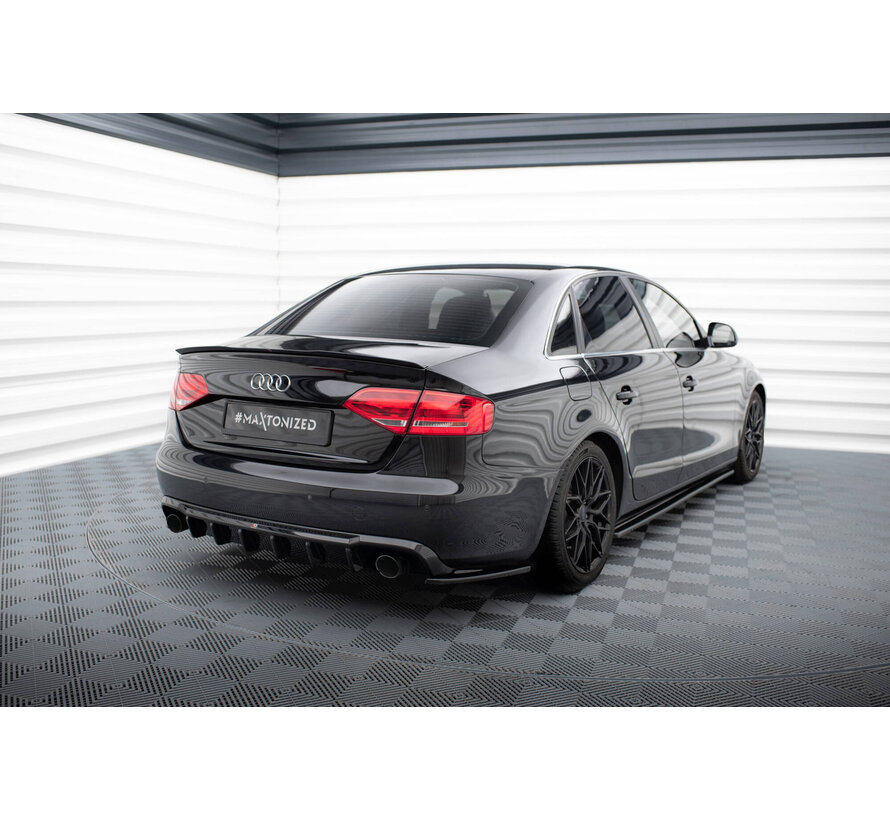 Maxton Design Rear Valance Audi A4 B8 (Version with single exhausts on two sides)