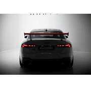Maxton Design Maxton Design Carbon Spoiler With External Brackets Uprights V.1 + LED Audi A5 / A5 S-Line / S5 / RS5 Coupe F5 / F5 Facelift