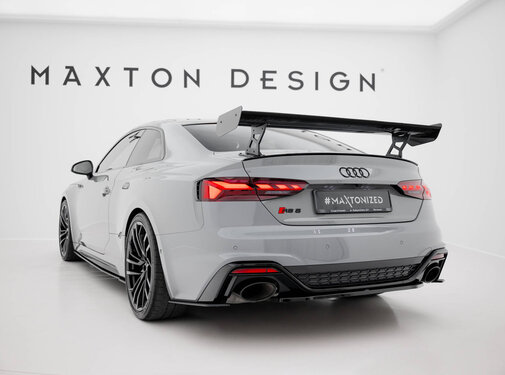 Maxton Design Maxton Design Carbon Spoiler With External Brackets Uprights V.2 Audi A5 / A5 S-Line / S5 / RS5 Coupe F5 / F5 Facelift
