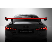 Maxton Design Maxton Design Carbon Spoiler With External Brackets Uprights V.2 + LED Audi A5 / A5 S-Line / S5 / RS5 Coupe F5 / F5 Facelift