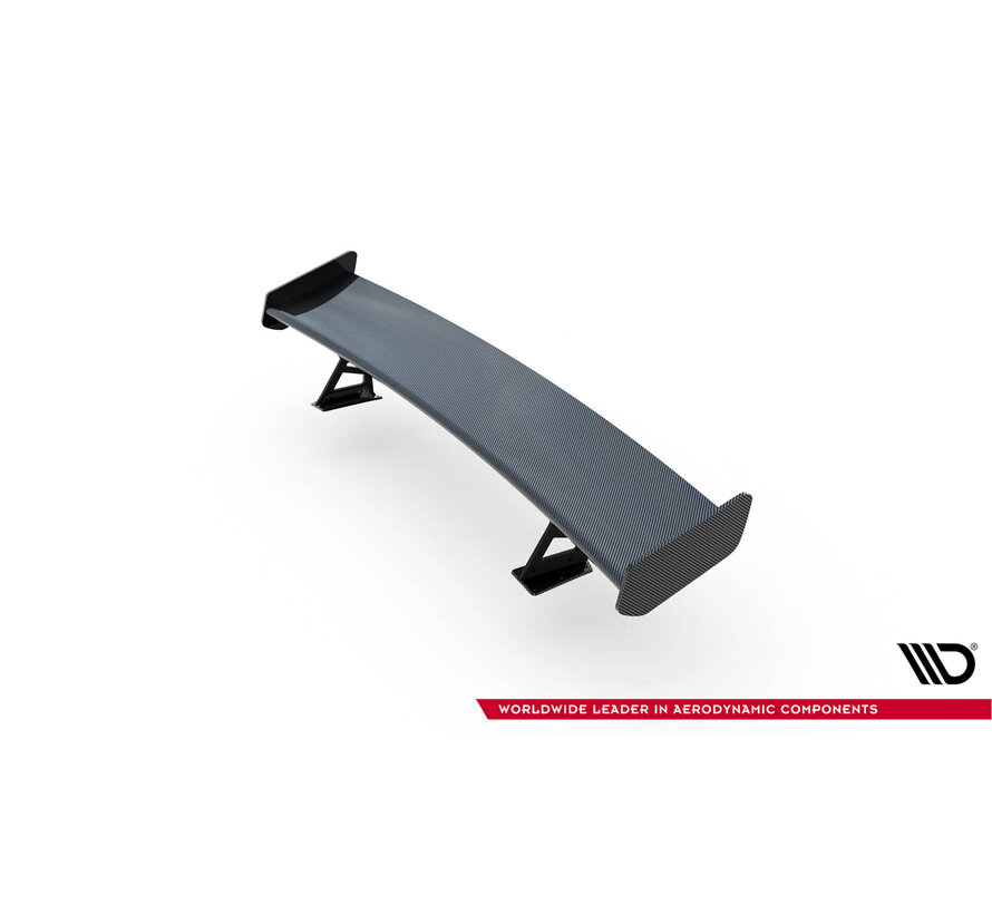 Maxton Design Carbon Spoiler With External Brackets Uprights V.2 + LED Audi A5 / A5 S-Line / S5 / RS5 Coupe F5 / F5 Facelift