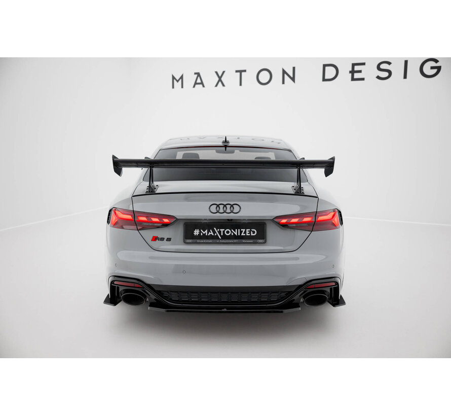 Maxton Design Carbon Spoiler With Upper Swan Mounting Audi A5 / A5 S-Line / S5 / RS5 Coupe F5 / F5 Facelift
