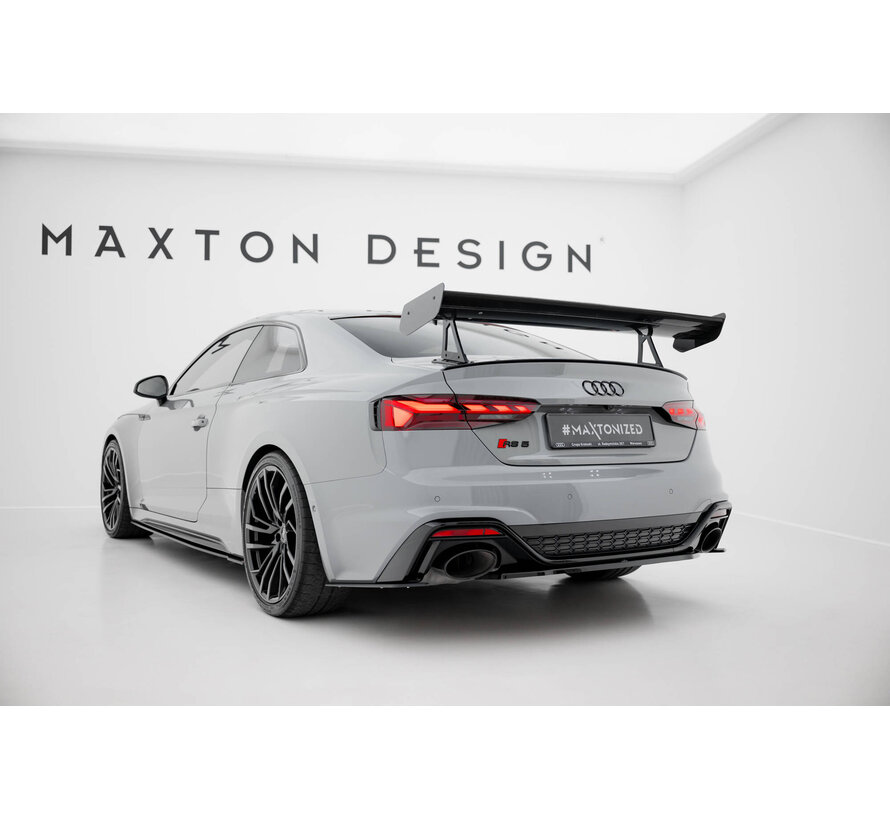Maxton Design Carbon Spoiler With Upper Swan Mounting Audi A5 / A5 S-Line / S5 / RS5 Coupe F5 / F5 Facelift
