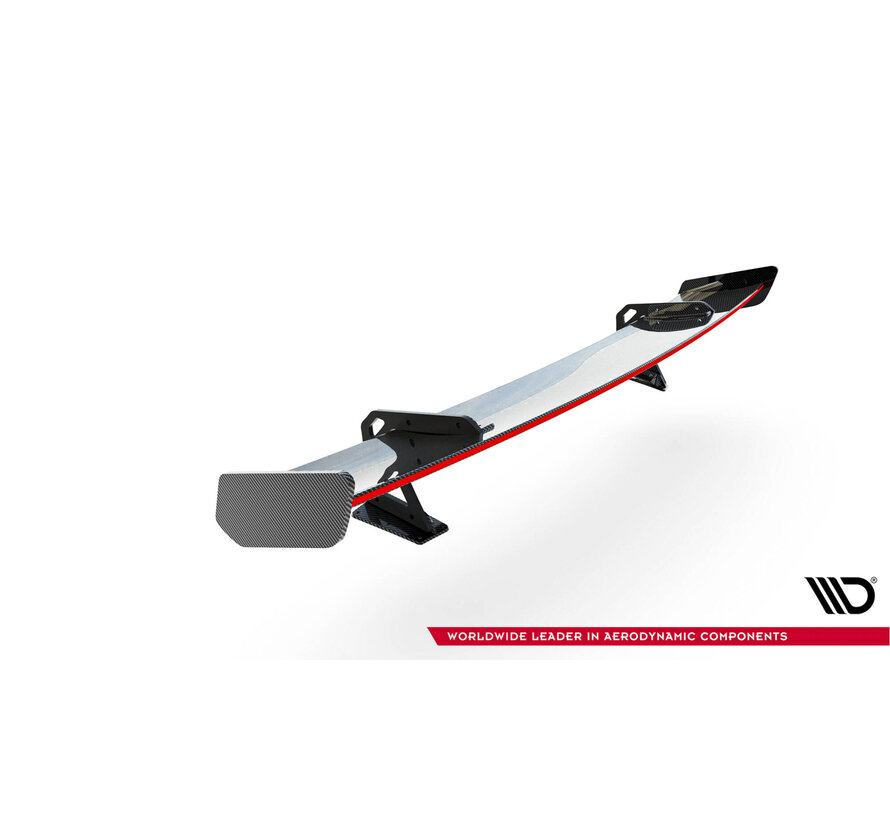 Maxton Design Carbon Spoiler With Upper Swan Mounting + LED Audi A5 / A5 S-Line / S5 / RS5 Coupe F5 / F5 Facelift