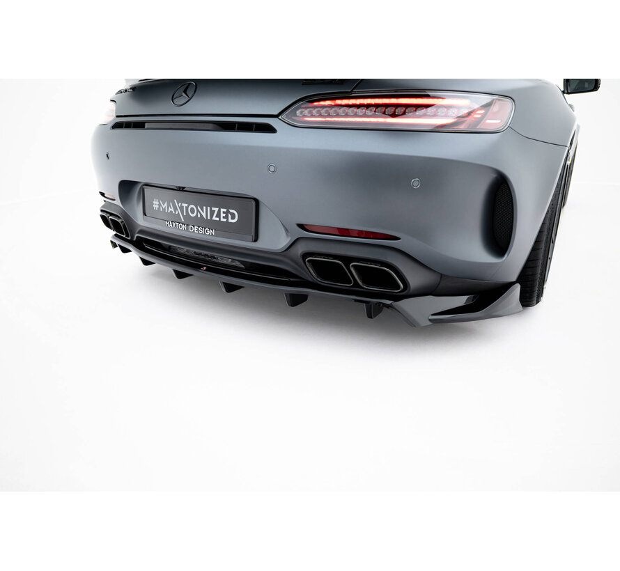 Maxton Design Rear Splitter (with vertical bars) Mercedes-AMG GT C C190 Facelift