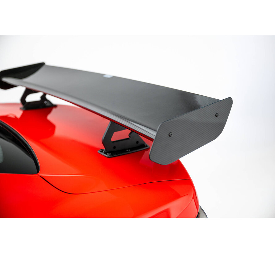 Maxton Design Carbon Spoiler With Internal Brackets Uprights Chevrolet Camaro SS Mk6 Facelift