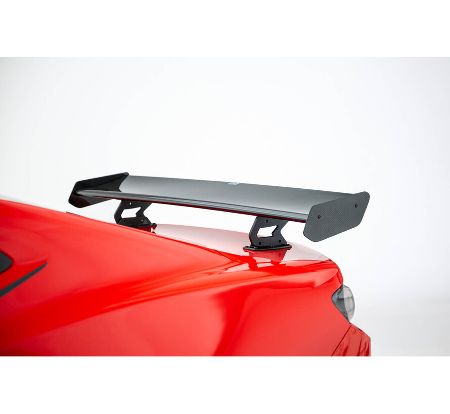 Maxton Design Carbon Spoiler With Internal Brackets Uprights + LED Chevrolet Camaro SS Mk6 Facelift