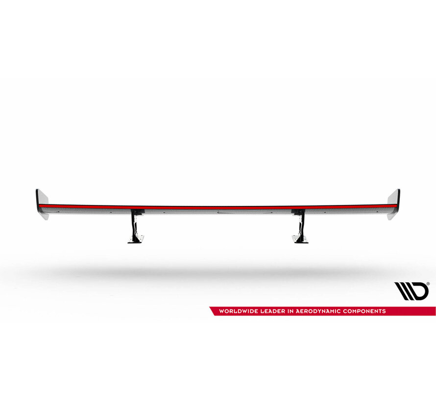 Maxton Design Carbon Spoiler With Internal Brackets Uprights + LED Chevrolet Camaro SS Mk6 Facelift