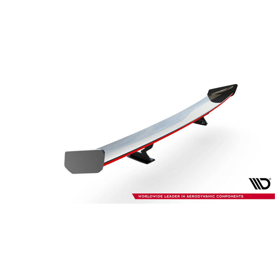 Maxton Design Carbon Spoiler With Internal Brackets Uprights + LED Chevrolet Camaro SS Mk6 Facelift