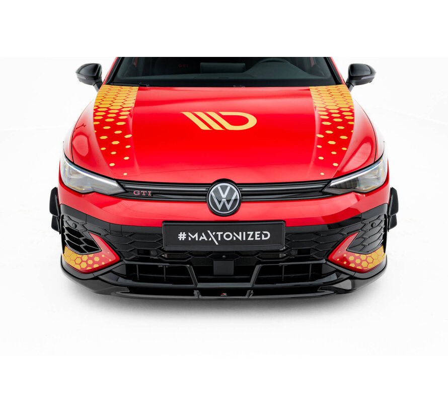 Maxton Design Front Bumper Wings (Canards) Volkswagen Golf GTI Clubsport Mk8 Facelift